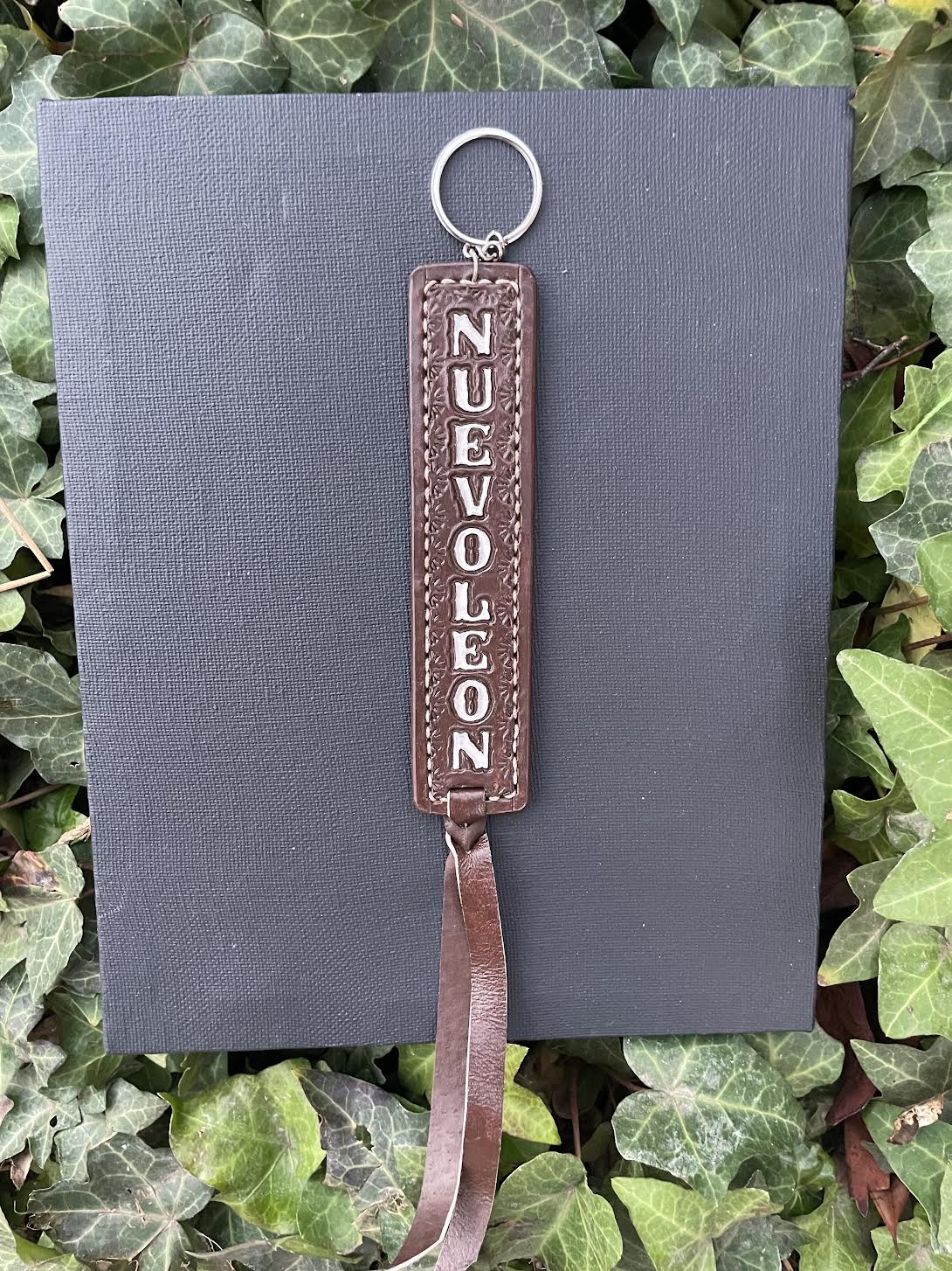 Brown Mexican State Cowhide Keychain -Handmade