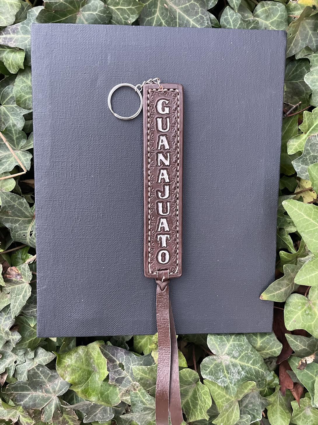 Brown Mexican State Cowhide Keychain -Handmade
