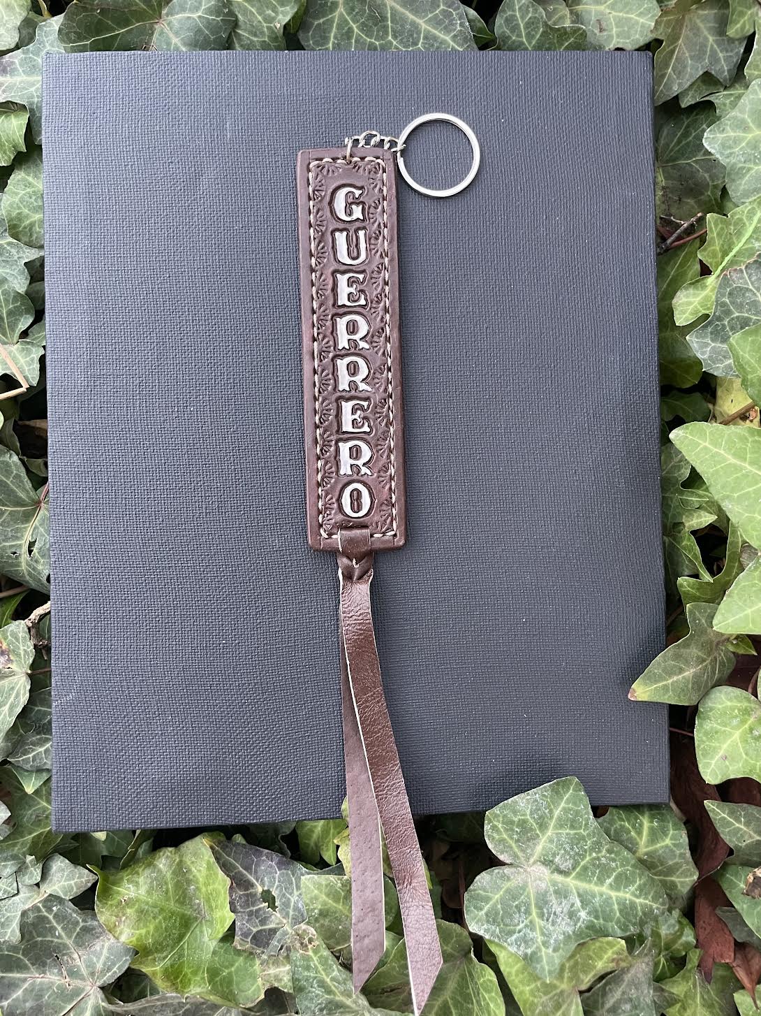 Brown Mexican State Cowhide Keychain -Handmade