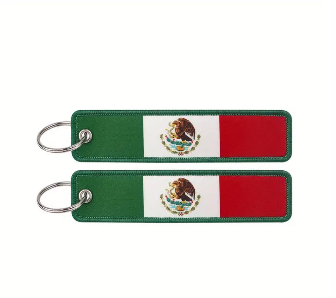 Mexican Flag Keychain