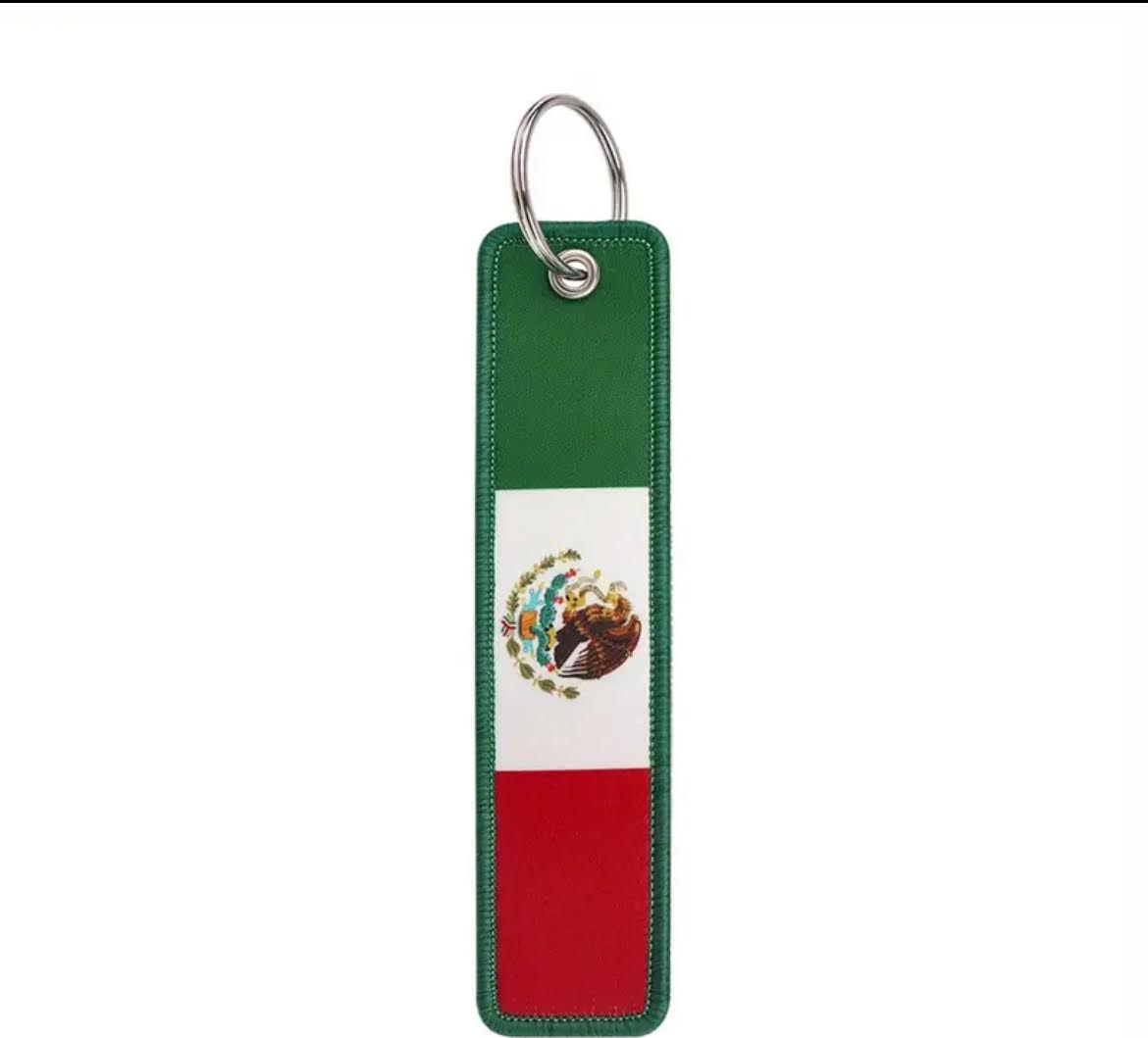 Mexican Flag Keychain