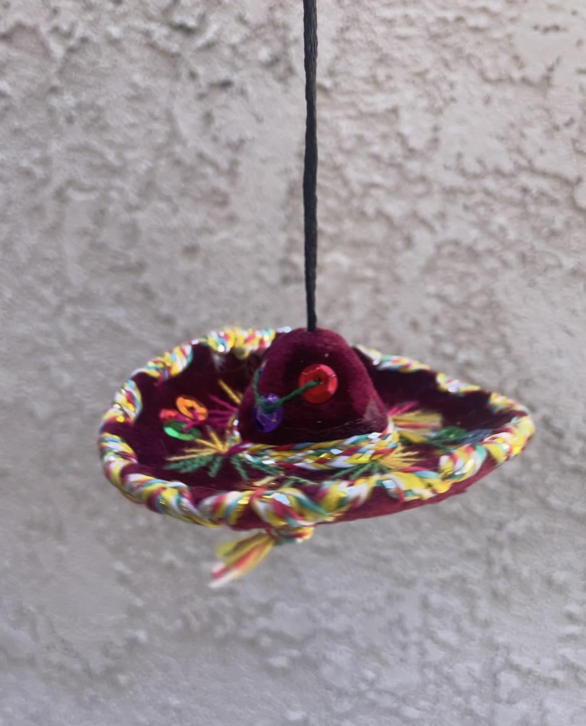 Mini Mariachi Hat Car Accessory