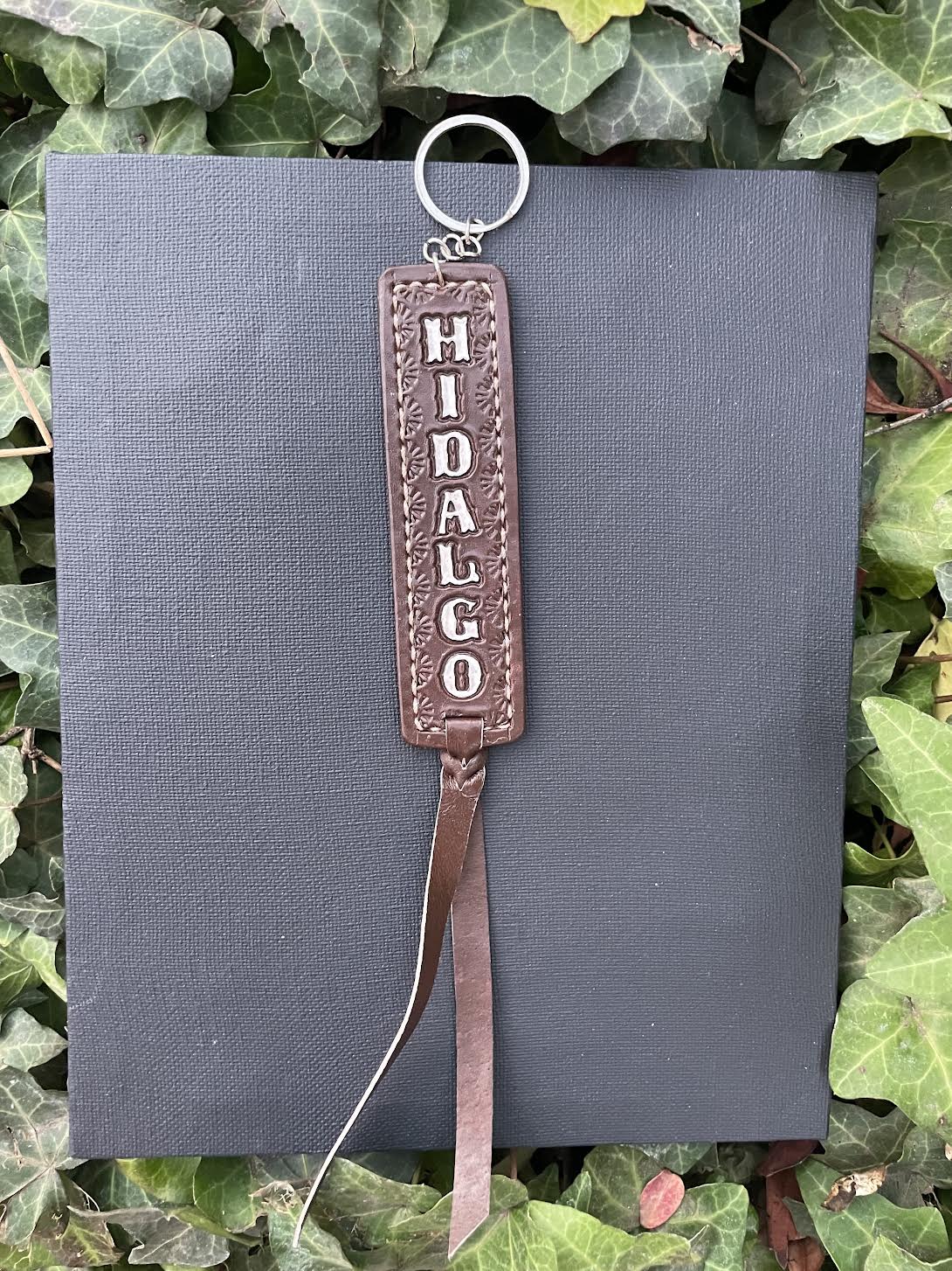 Brown Mexican State Cowhide Keychain -Handmade