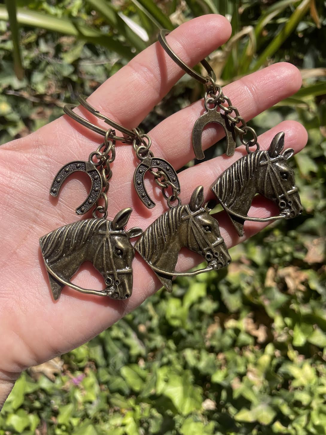 Mini Horse & Shoe Keychain