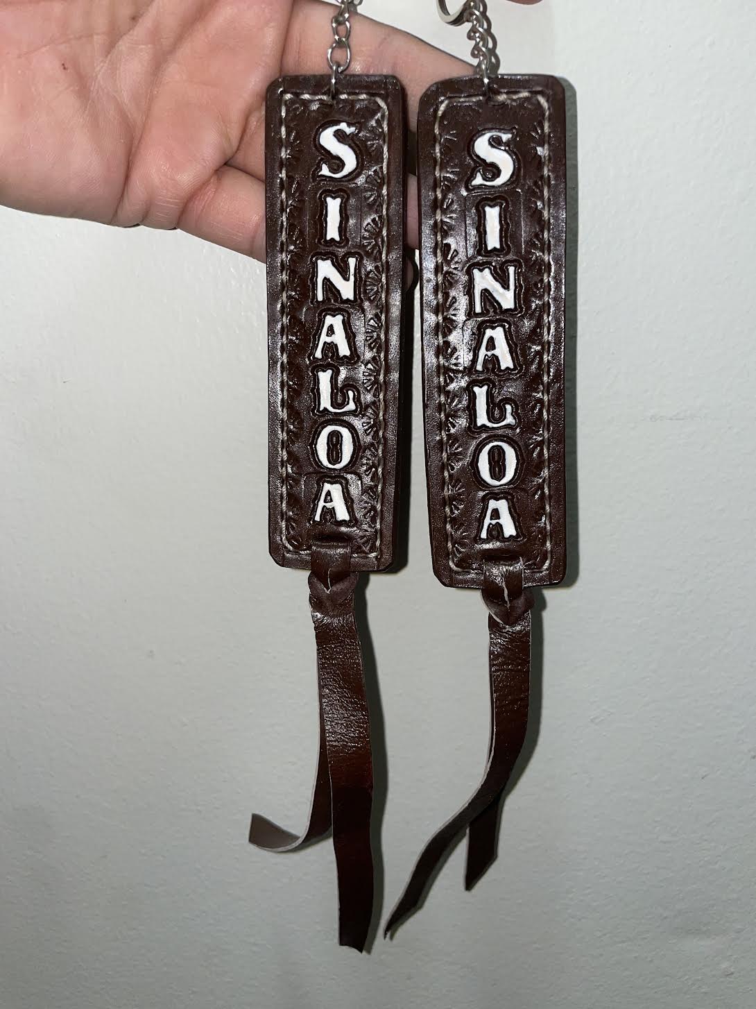 Brown Mexican State Cowhide Keychain -Handmade
