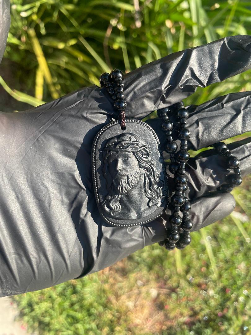 Handmade San Judas and Jesus Rosary