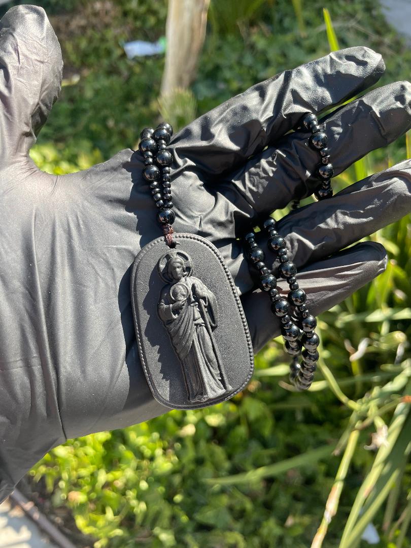 Handmade San Judas and Jesus Rosary