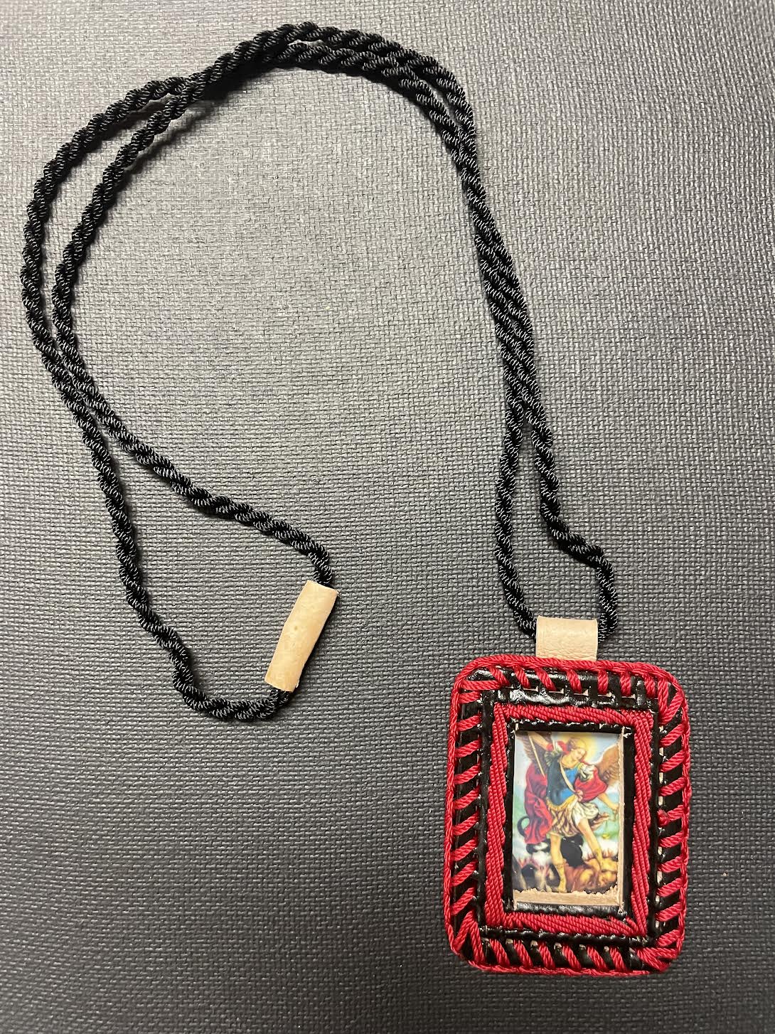 Leather Saint Michael Arcangel 