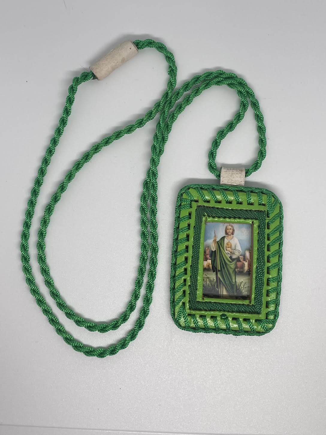 Escapulario de San Juditas todo verde