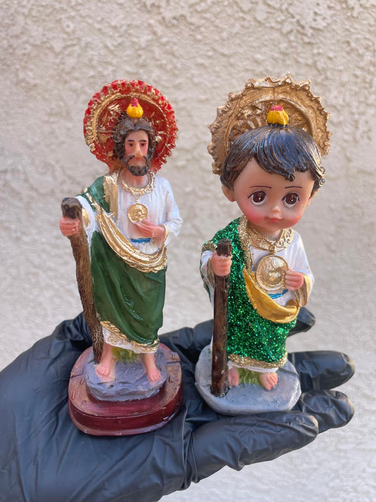 San Judas Tadeo religious statue Mexican Catholic devotional figure for home altar and prayer space