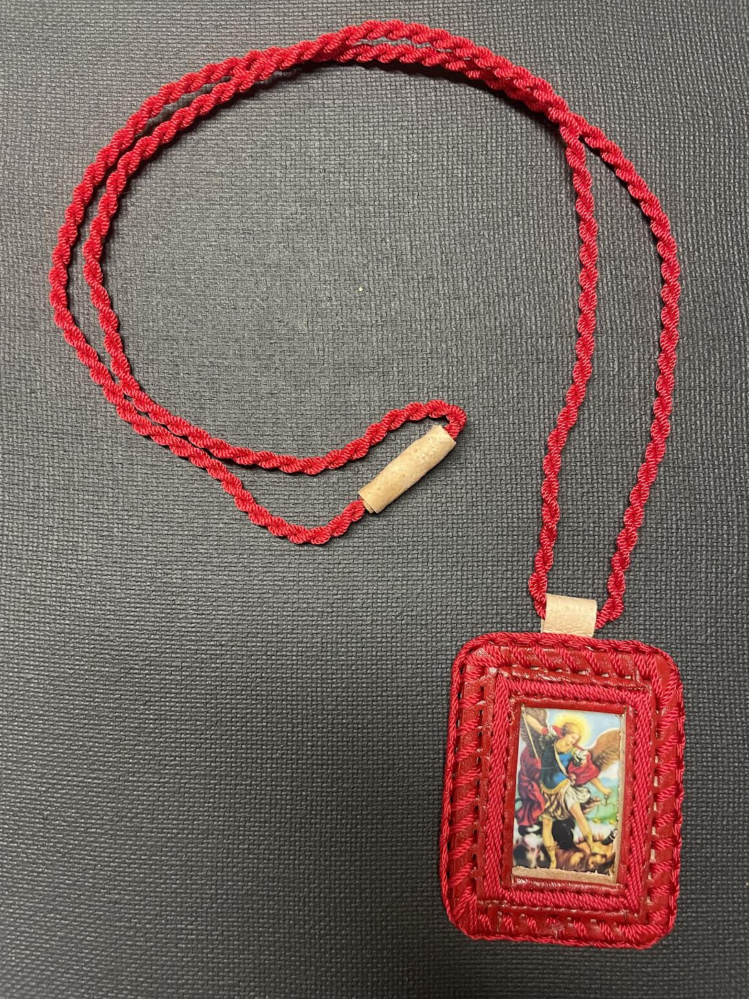 scapular of saint Michael Arcangel red 