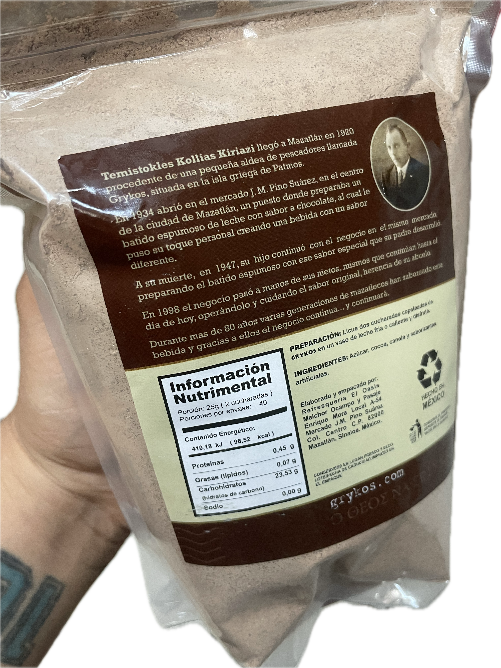 powdered chocolate 